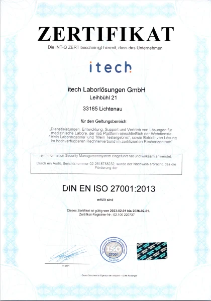 itech ISO27001 2023-02-01
